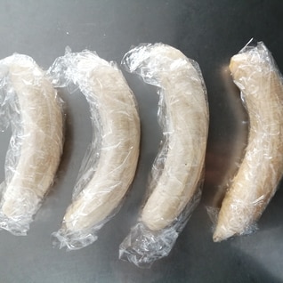 バナナの冷凍方法